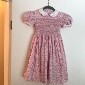 Pink smocked dress